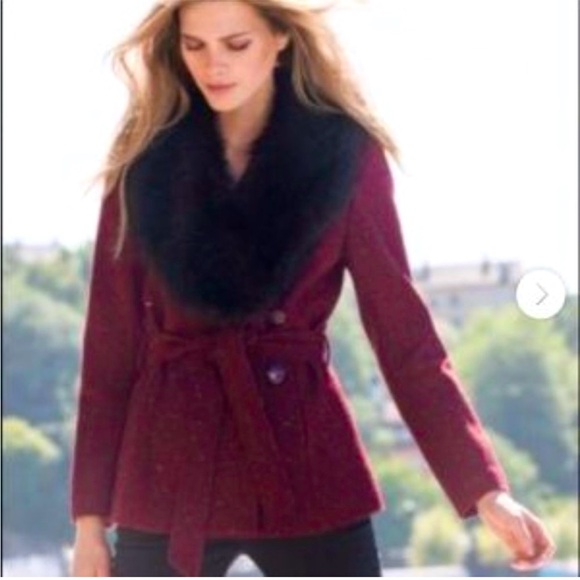 H&M Jackets & Blazers - H&M jacket with faux fur size 2.